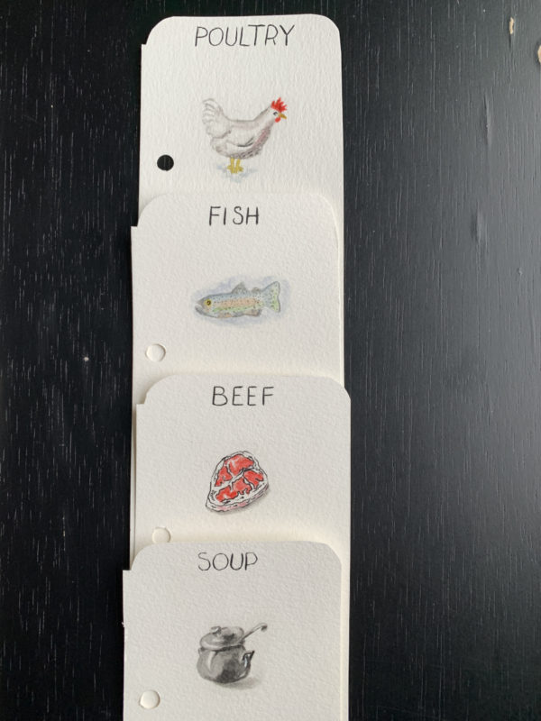 poultry fish beef soup recipe dividers