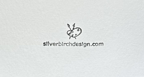 silver birch design logo stamp